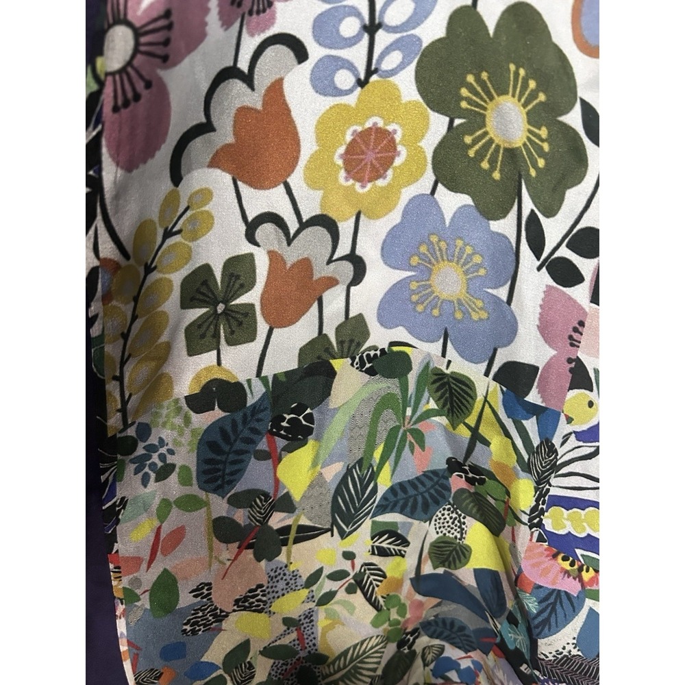 Johnny Was Chelsea Yena Silk Reversible Kimono Jacket Sz Sm Missing Tag - Picture 2 of 7